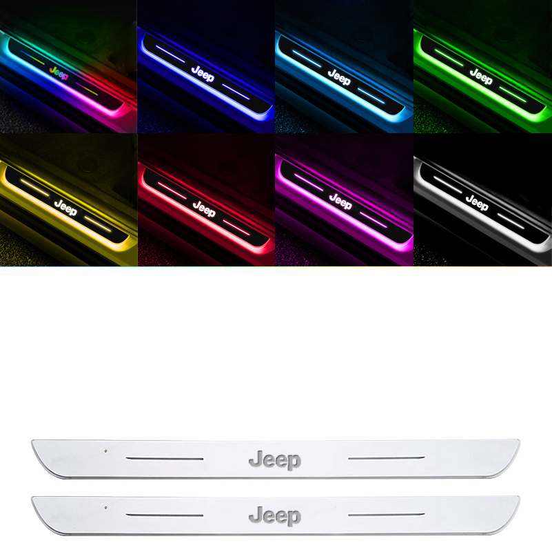 Smart LED Welcome Door Sill Lights - 7 Colors, Automatic Sensor Lighting, Magnetic Installation, No Paint Damage
