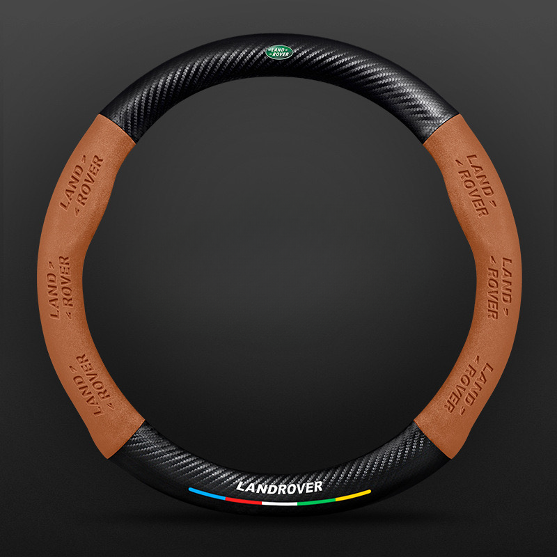 TrackVibe | Black Carbon Suede Steering Wheel Cover – Anti-Slip & Wear-Resistant