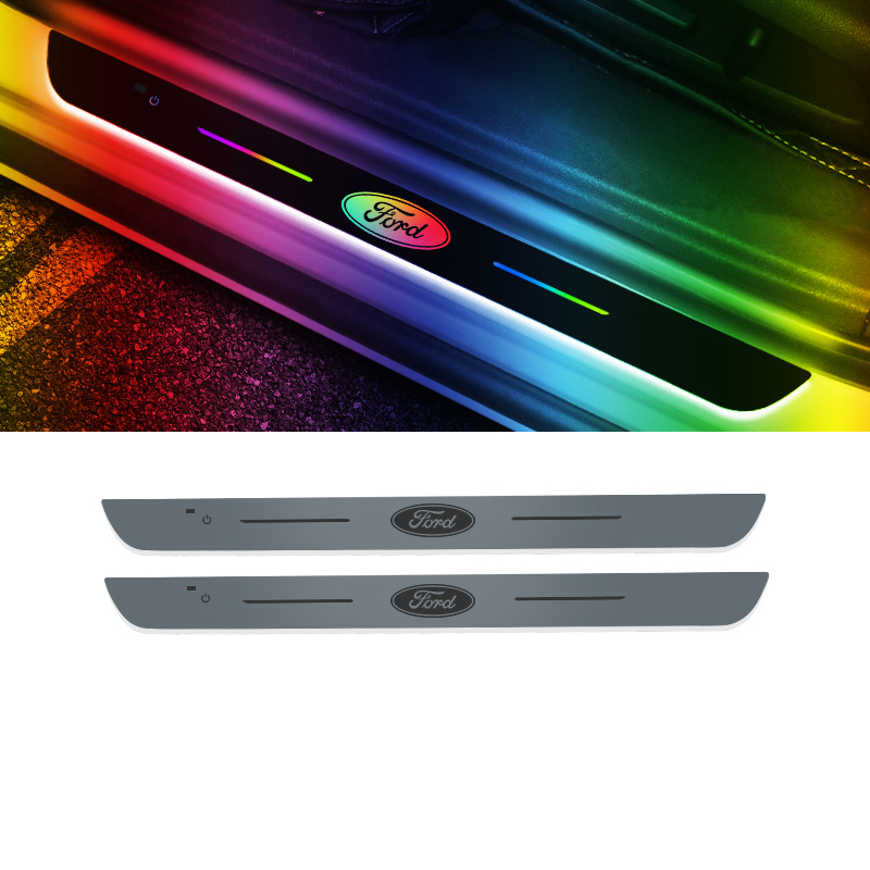 Smart LED Welcome Door Sill Lights - 7 Colors, Automatic Sensor Lighting, Magnetic Installation, No Paint Damage