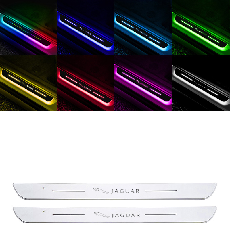 Smart LED Welcome Door Sill Lights - 7 Colors, Automatic Sensor Lighting, Magnetic Installation, No Paint Damage