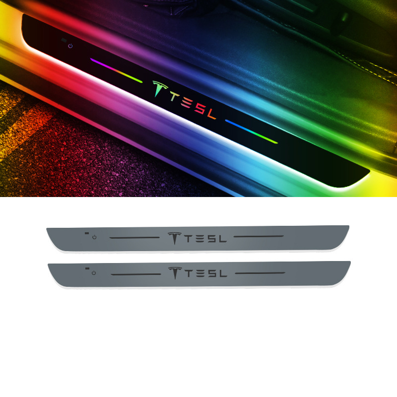 Smart LED Welcome Door Sill Lights - 7 Colors, Automatic Sensor Lighting, Magnetic Installation, No Paint Damage