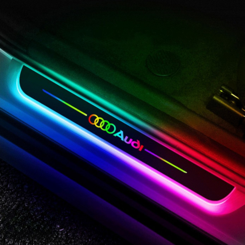 Smart LED Welcome Door Sill Lights - 7 Colors, Automatic Sensor Lighting, Magnetic Installation, No Paint Damage