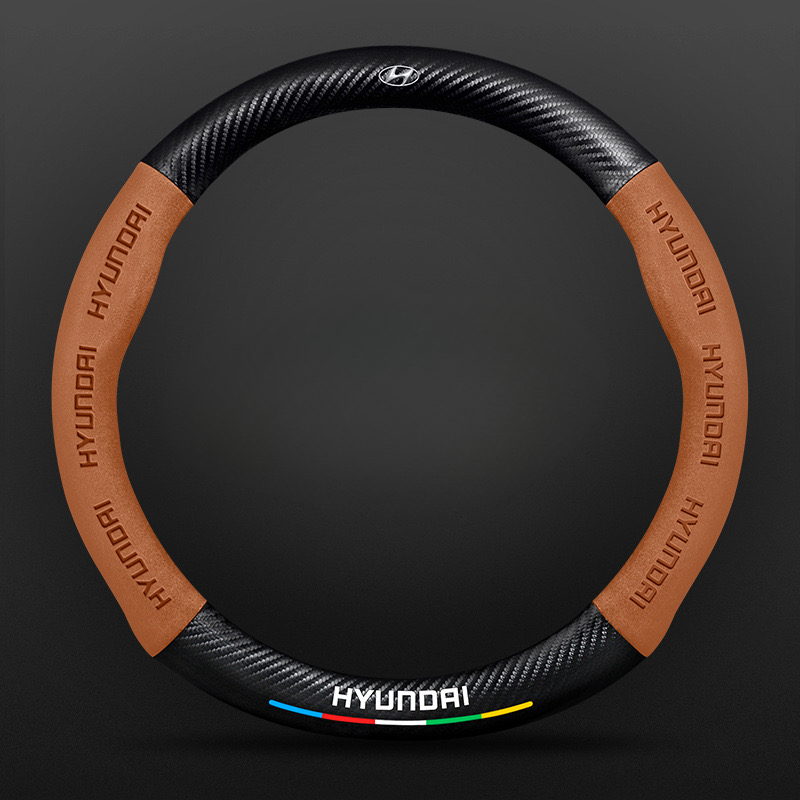 TrackVibe | Black Carbon Suede Steering Wheel Cover – Anti-Slip & Wear-Resistant