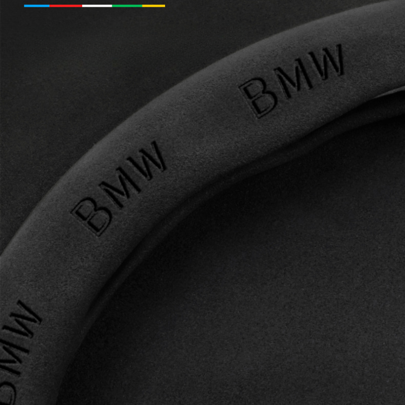TrackVibe | Blue Carbon Suede Steering Wheel Cover – Anti-Slip & Wear-Resistant