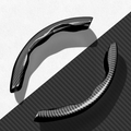 Premium Carbon Fiber Steering Wheel Cover - Clear and Glossy, Easy Installation, Universal Fit