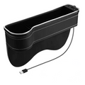 Multifunction Car Gap Storage Box – LED Light & USB Charging