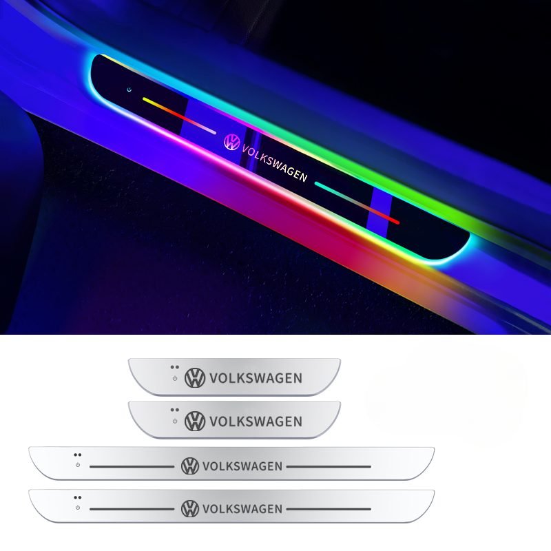 Smart LED Welcome Door Sill Lights - 7 Colors, Automatic Sensor Lighting, Magnetic Installation, No Paint Damage