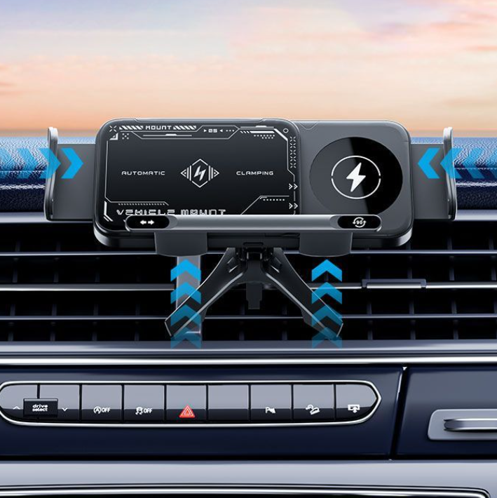 TechNova Car Mount Electric  Stand – Wireless Charging Compatible