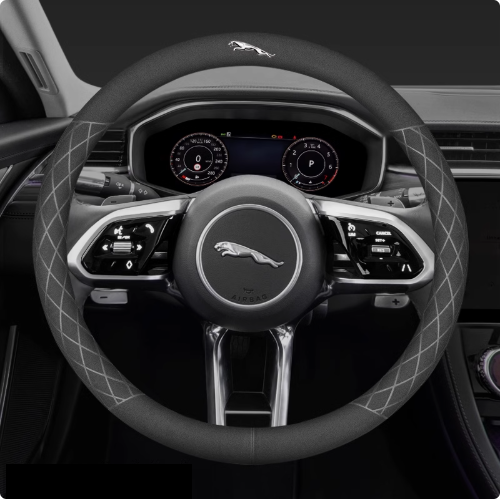 LuxeDrive Breathable Suede Steering Wheel Cover - Anti-slip, Sweat-Resistant & Soft Grip