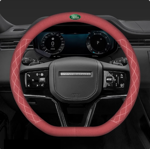 LuxeDrive Breathable Suede Steering Wheel Cover - Anti-slip, Sweat-Resistant & Soft Grip