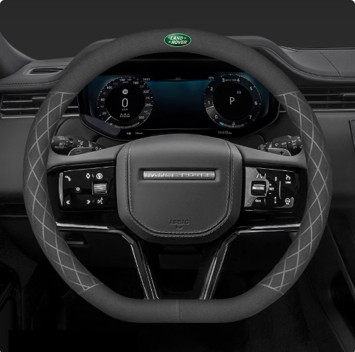 LuxeDrive Breathable Suede Steering Wheel Cover - Anti-slip, Sweat-Resistant & Soft Grip