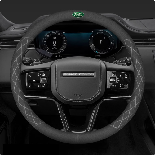 LuxeDrive Breathable Suede Steering Wheel Cover - Anti-slip, Sweat-Resistant & Soft Grip