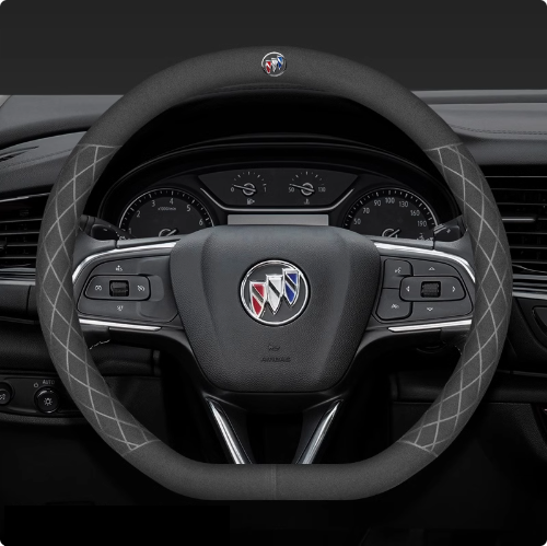 LuxeDrive Breathable Suede Steering Wheel Cover - Anti-slip, Sweat-Resistant & Soft Grip
