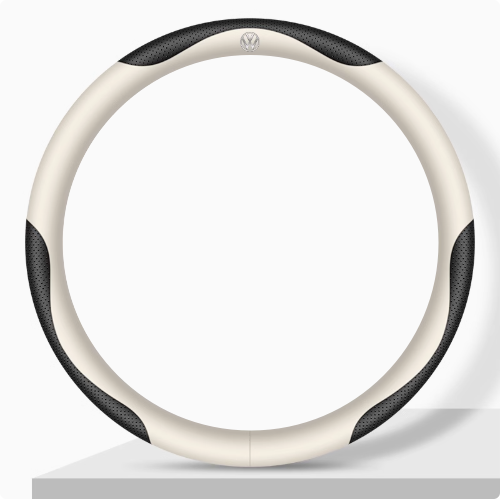 Elegancia Pro - Hand-Stitched Nappa Leather Steering Cover with Anti-Slip Backing