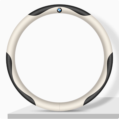 Elegancia Pro - Hand-Stitched Nappa Leather Steering Cover with Anti-Slip Backing