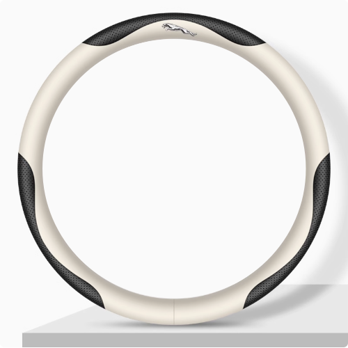 Elegancia Pro - Hand-Stitched Nappa Leather Steering Cover with Anti-Slip Backing