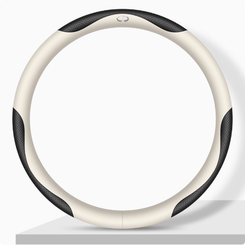Elegancia Pro - Hand-Stitched Nappa Leather Steering Cover with Anti-Slip Backing