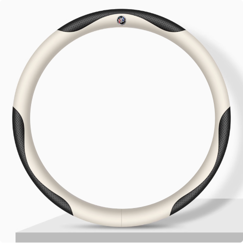 Elegancia Pro - Hand-Stitched Nappa Leather Steering Cover with Anti-Slip Backing