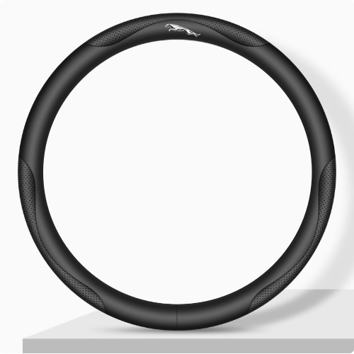 Elegancia Pro - Hand-Stitched Nappa Leather Steering Cover with Anti-Slip Backing
