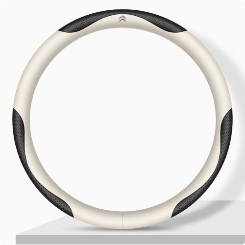 Elegancia Pro - Hand-Stitched Nappa Leather Steering Cover with Anti-Slip Backing