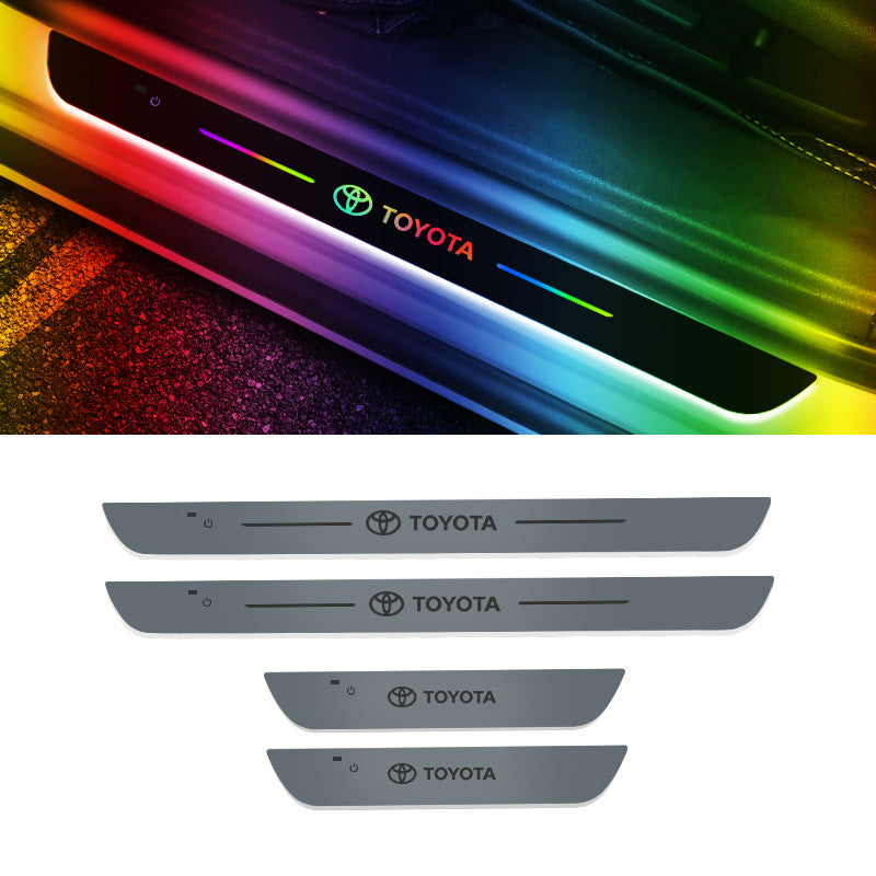 Smart LED Welcome Door Sill Lights - 7 Colors, Automatic Sensor Lighting, Magnetic Installation, No Paint Damage
