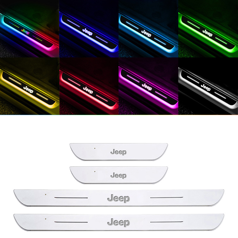 Smart LED Welcome Door Sill Lights - 7 Colors, Automatic Sensor Lighting, Magnetic Installation, No Paint Damage