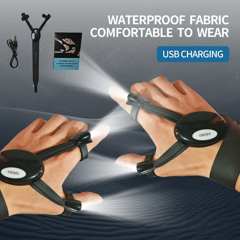 BrightCraft Tool Gloves – Built-In LED for Mechanics & Adventure