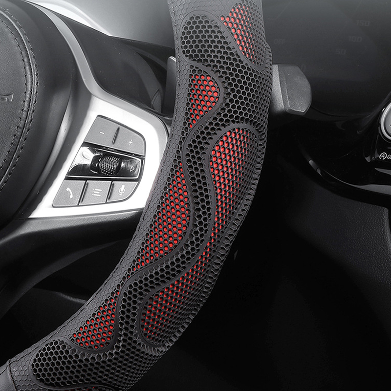 BreezeGrip Silk Steering Cover – Breathable, Sweat-Resistant & Logo Customizable