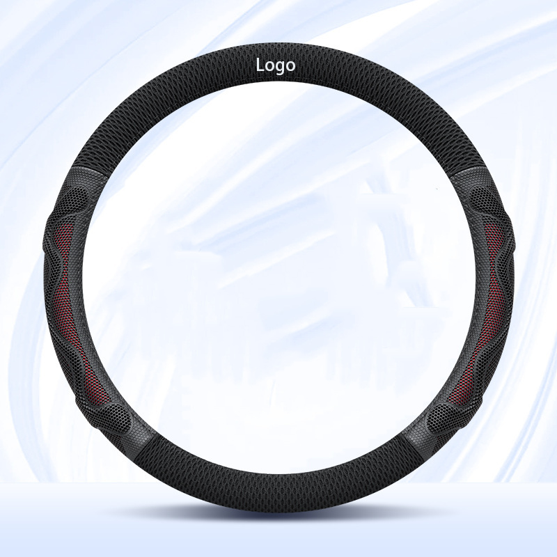 BreezeGrip Silk Steering Cover – Breathable, Sweat-Resistant & Logo Customizable