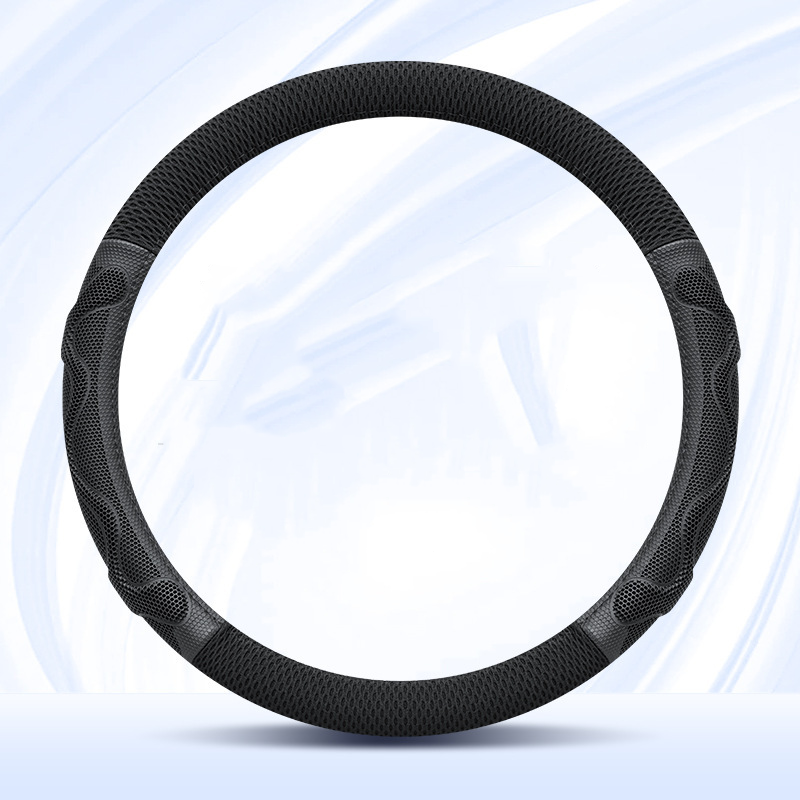 BreezeGrip Silk Steering Cover – Breathable, Sweat-Resistant & Logo Customizable