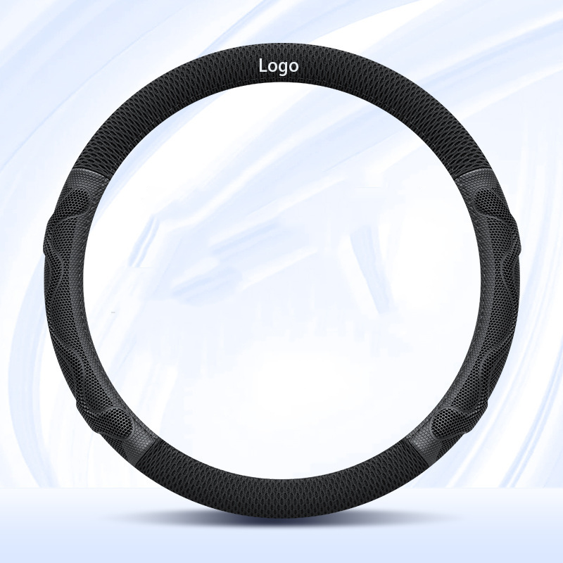 BreezeGrip Silk Steering Cover – Breathable, Sweat-Resistant & Logo Customizable