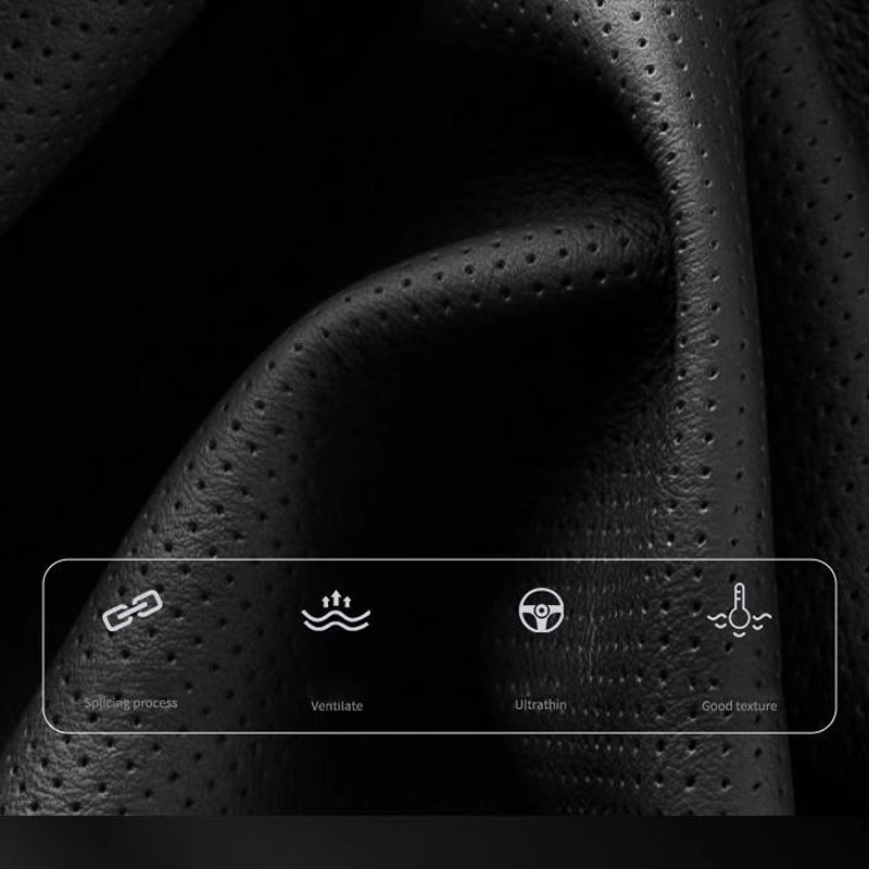 DriveCore Elite Grip Steering Wheel Cover – Sweat-Resistant Leather & Performance Boost